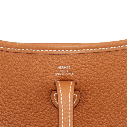 HERMES Everlyne Amazone TPM Shoulder Bag Taurillon Clemence Gold