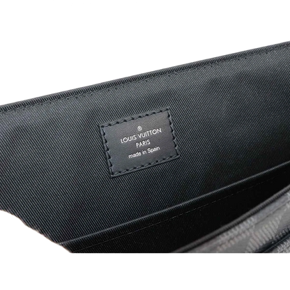 LOUIS VUITTON Damier Graphite District PM NV2 Shoulder Bag Black N40349