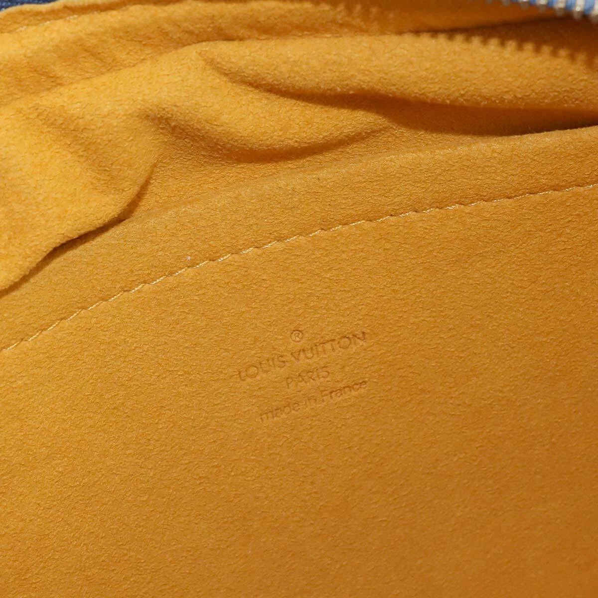 LOUIS VUITTON Monogram Denim Bum Bag Waist Pouch Canvas Blue