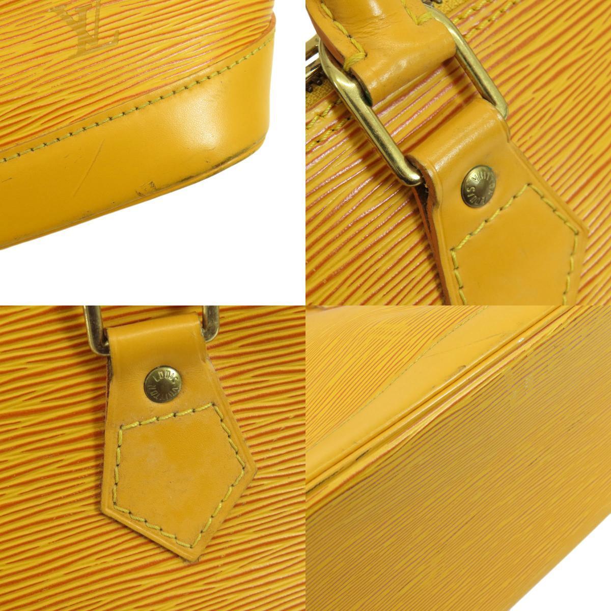 LOUIS VUITTON Handbag Alma Tassili Yellow Epi Leather