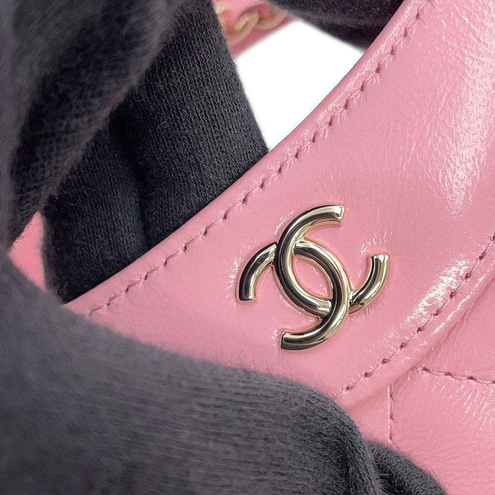 CHANEL CHANEL31 Chain Shoulder Bag Size Mini Shiny Calf Leather Pink
