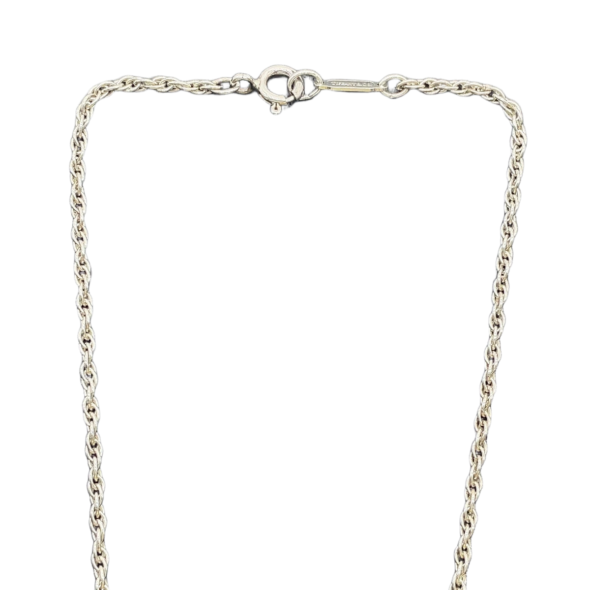 Tiffany & Co. Double Heart Combination Silver 13.48g Necklace