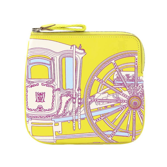 HERMES Carres Pocket Mini Pouch Swift Lime