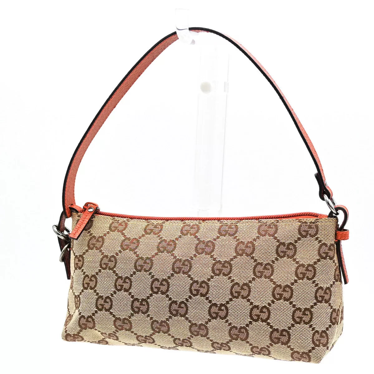 Authentic GUCCI GG Pattern Canvas Leather Mini Shoulder Bag