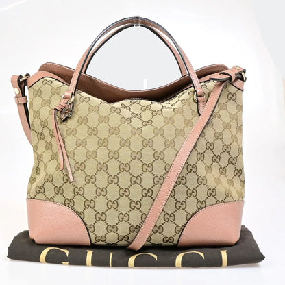 GUCCI Logo GG Pattern 2Way Shoulder Handbag