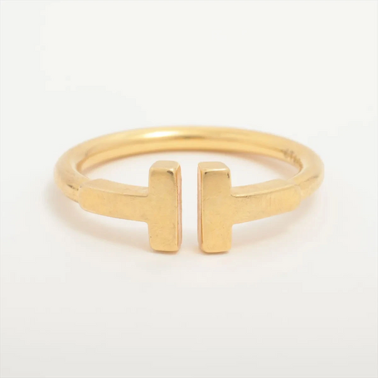 Tiffany T Wire Ring 750(YG) 2.8g