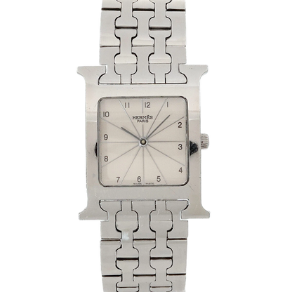 HERMES H Watch HH1.510 Quartz Silver Dial Mens Watch