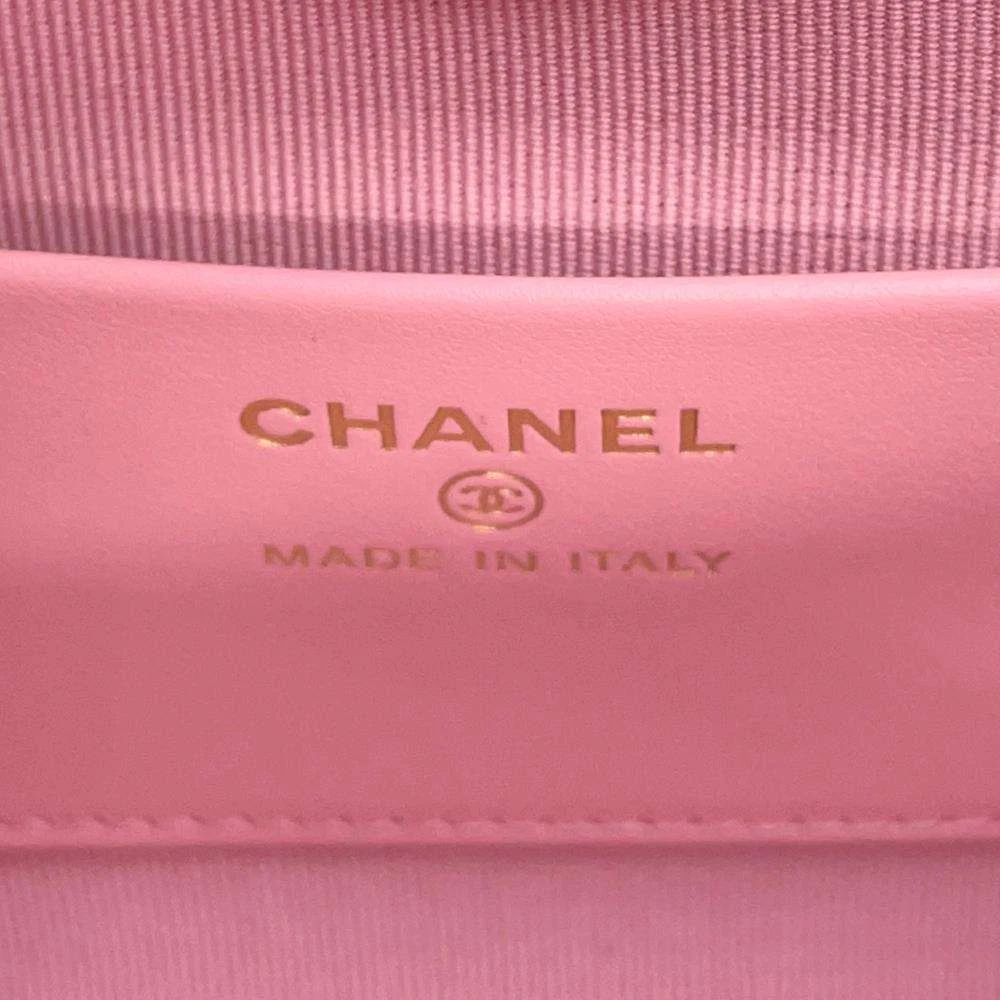 CHANEL CHANEL31 Chain Shoulder Bag Size Mini Shiny Calf Leather Pink