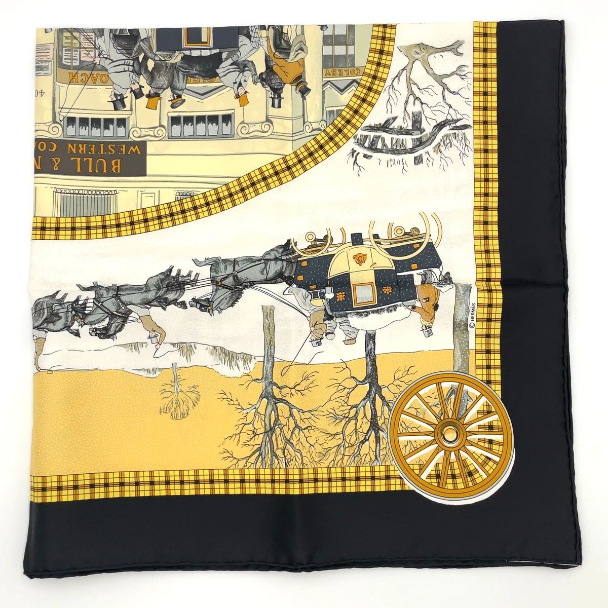 Hermes Carré 90 Bull & Mouth Regents Circus Piccadilly Scarf