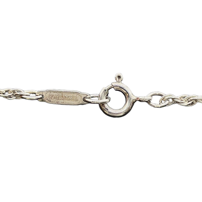 Tiffany & Co. Double Heart Combination Silver 13.48g Necklace
