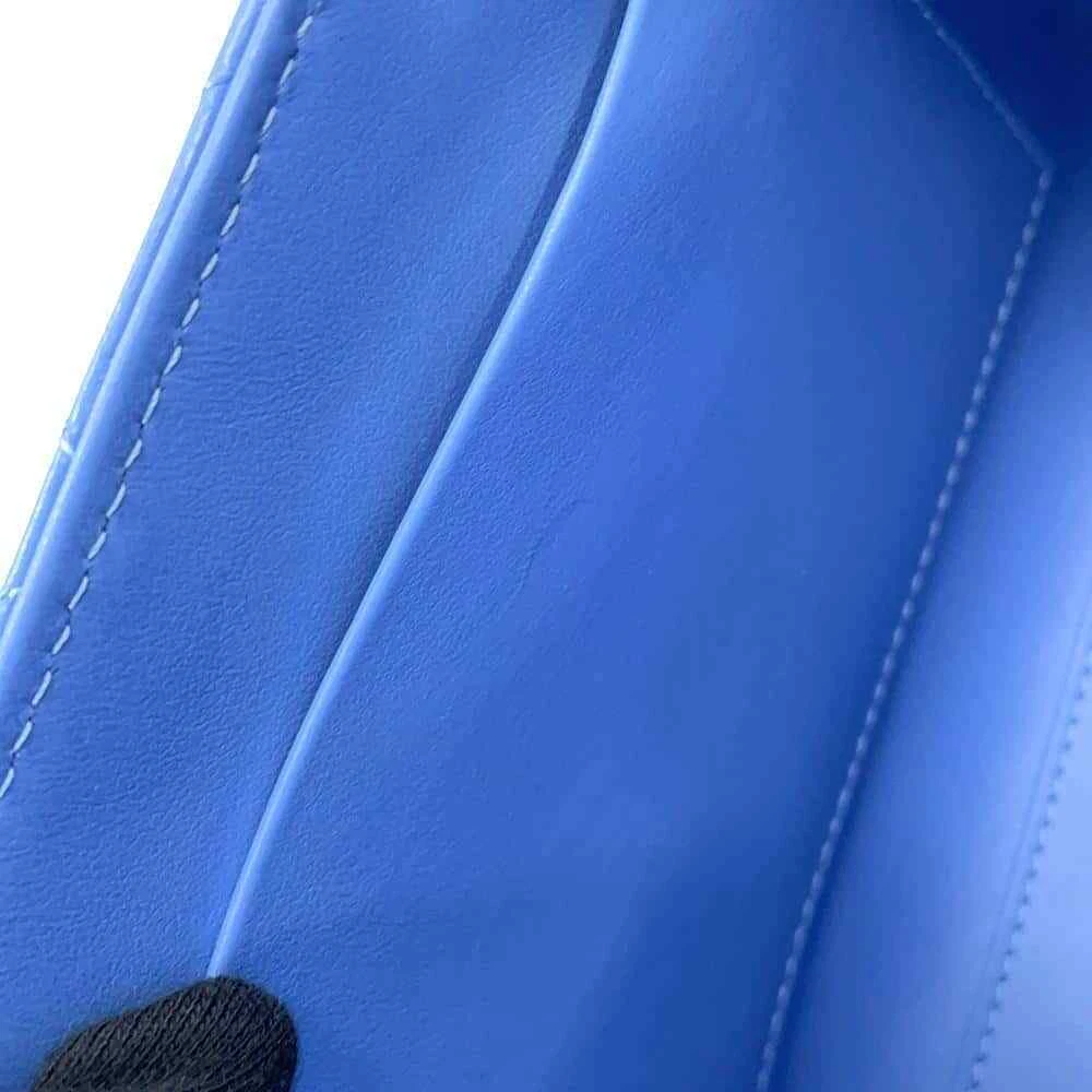 CHANEL Matelasse Mini Shopping Bag 2-Way Bag Size Mini Shiny Calf Leather Light Blue