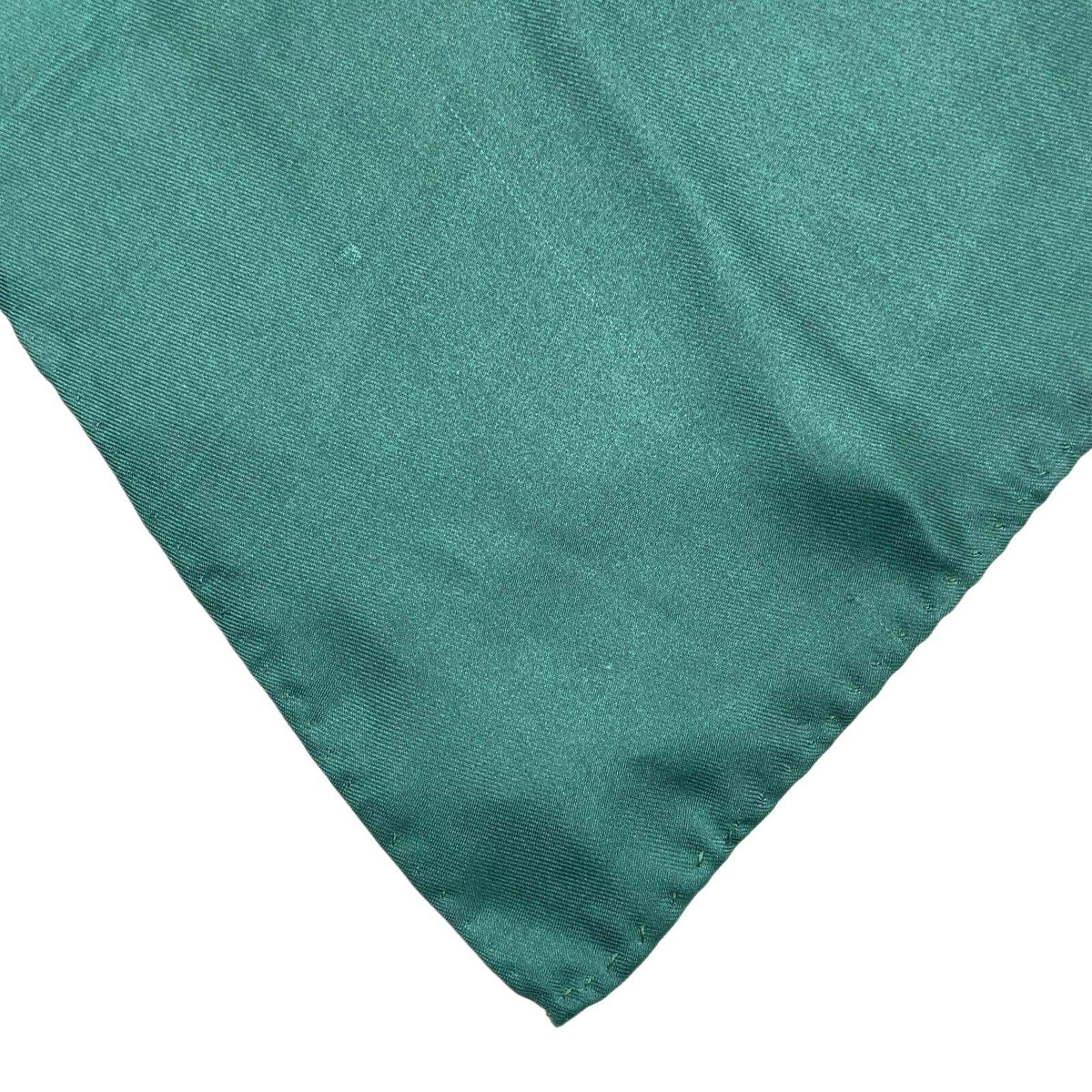 Chanel Coco Mark Green Multicolor Silk Scarf