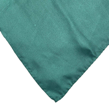 Chanel Coco Mark Green Multicolor Silk Scarf