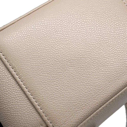 CHANEL Matelasse 2WAY Chain Vanity Bag Calfskin Beige