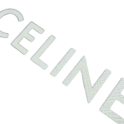 CELINE Triomphe Coin & Card Pouch PVC Coated Canvas Black