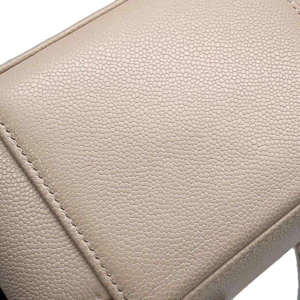 CHANEL Matelasse 2WAY Chain Vanity Bag Calfskin Beige