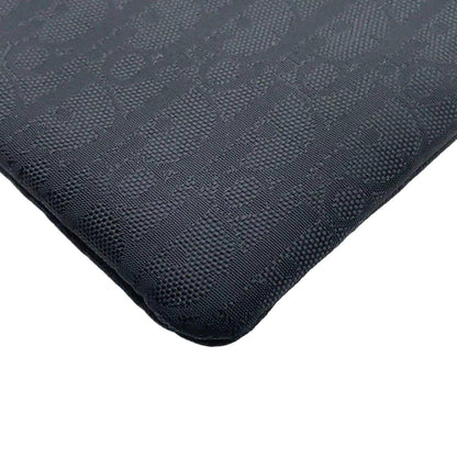 Christian Dior Trotter Nylon Black Logo Charm Coin Case
