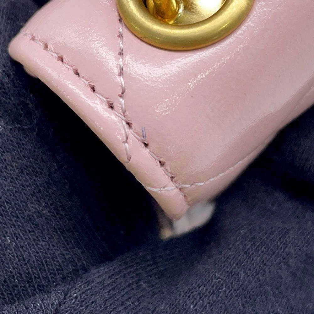 CHANEL Matelasse Chain wallet Leather Pink
