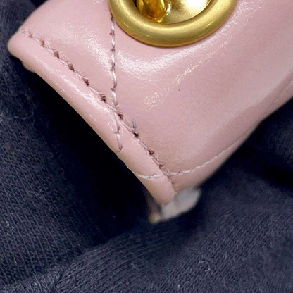 CHANEL Matelasse Chain wallet Leather Pink