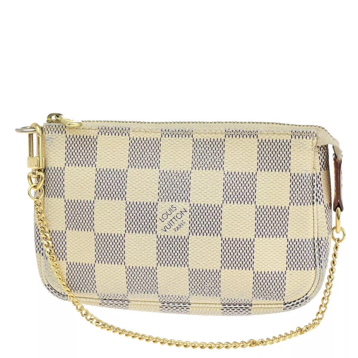 LOUIS VUITTON Mini Pochette Accessories Handbag – Damier Azur