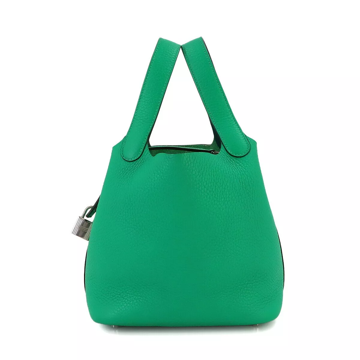 HERMES Picotin Lock Eclat PM Hand Bag Taurillon Clemence Menthe