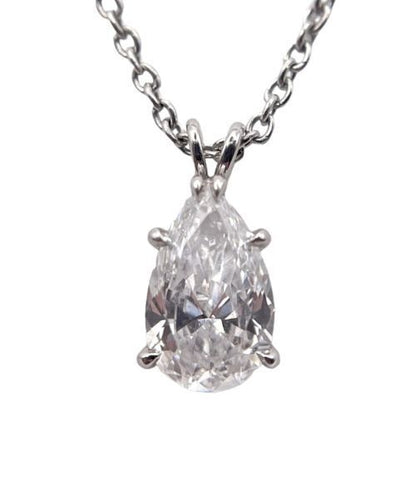 Harry Winston Pear Shape Solitaire Pendant Necklace