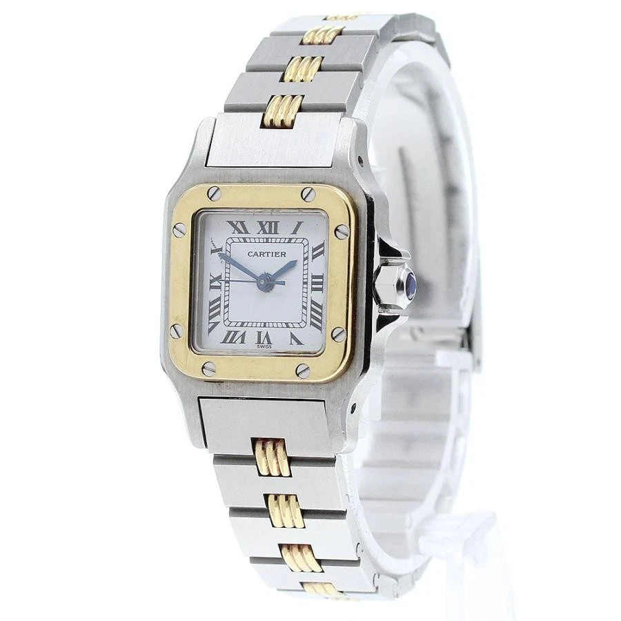 CARTIER Santos Galbee SM Godron Bracelet Automatic Ladies