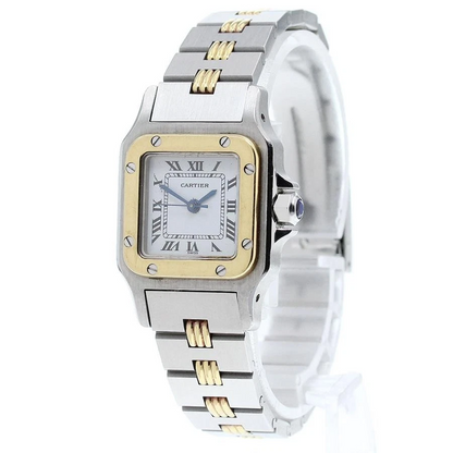 CARTIER Santos Galbee SM Godron Bracelet Automatic Ladies