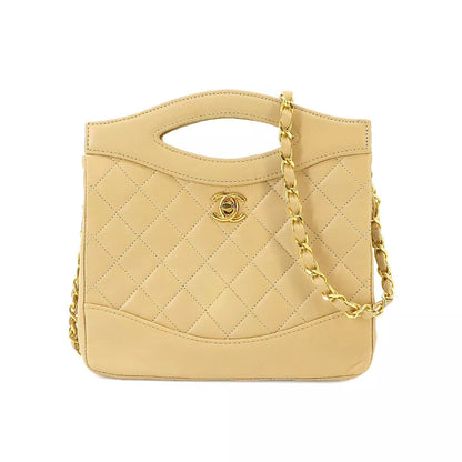 Auth CHANEL Matelasse 2way Hand Shoulder Bag