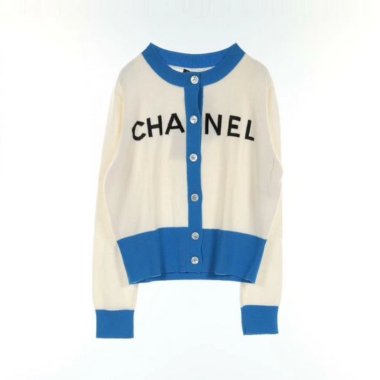 Chanel Logo Cardigan