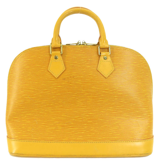 LOUIS VUITTON Handbag Alma Tassili Yellow Epi Leather