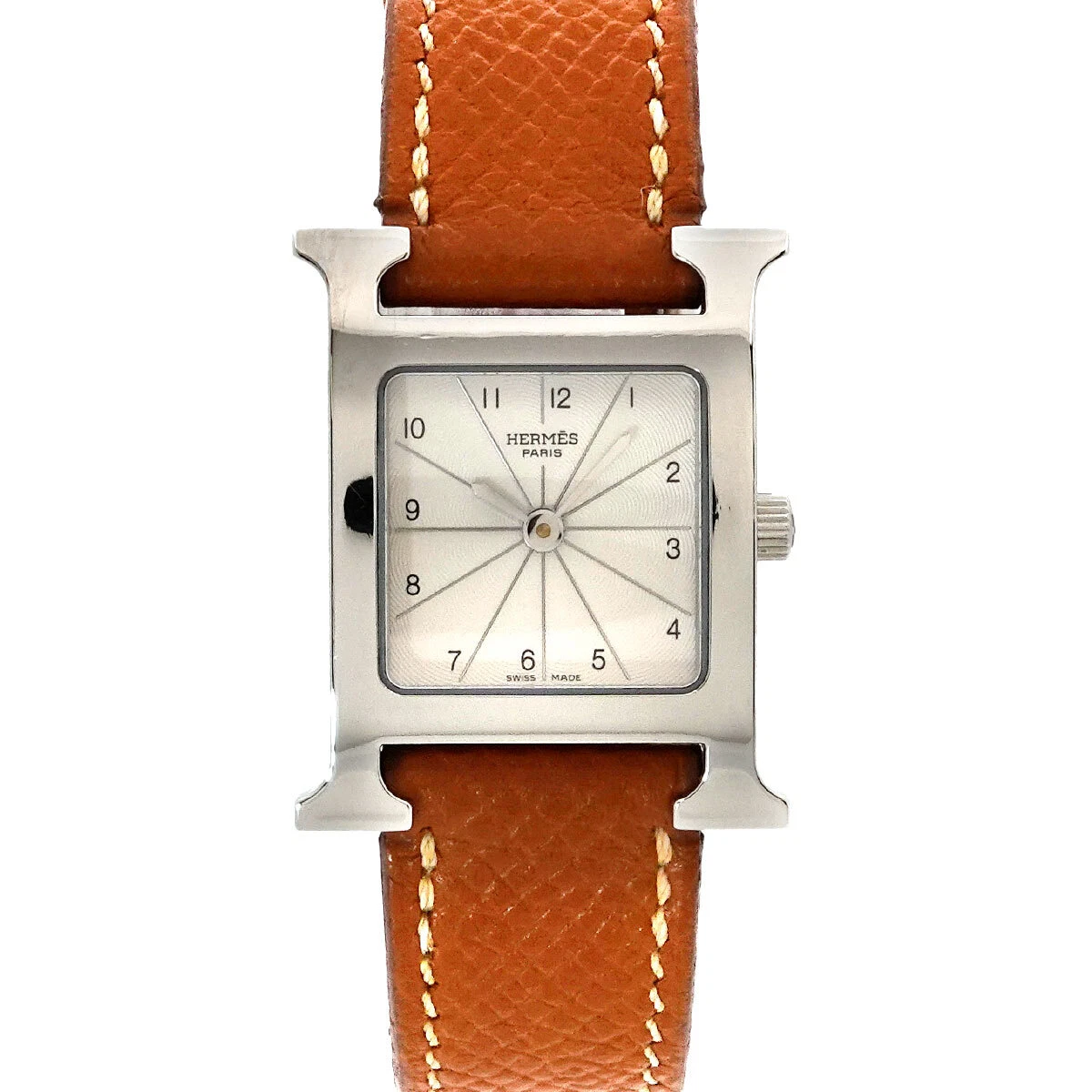 HERMES H Watch HH1.210 Quartz Silver Dial Ladies Watch