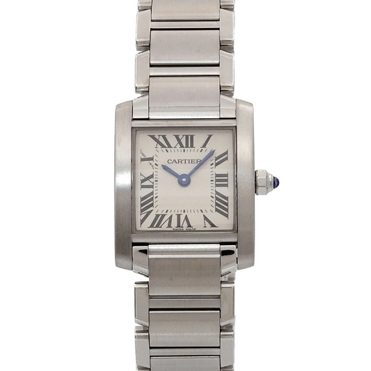 Cartier Tank Francaise SM Quartz Cream Dial Ladies Watch