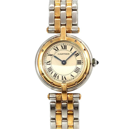 Cartier Panthere SM 2Rows 750 YG Quartz Cream Dial Ladies Watch