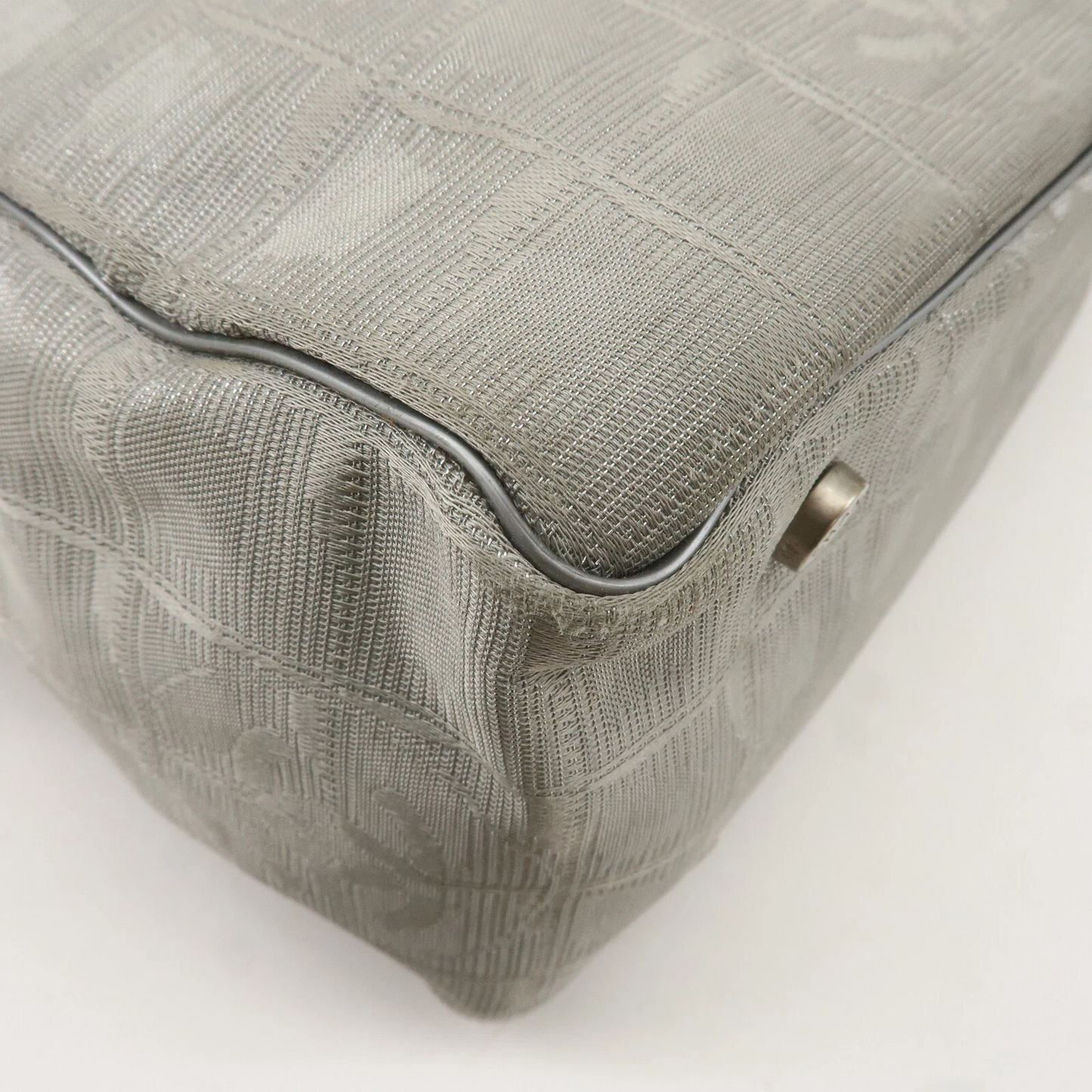 CHANEL New Travel Line Tote PM Tote Bag Jacquard Leather