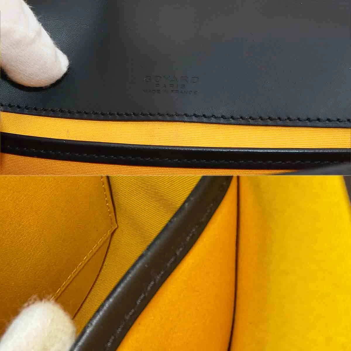 GOYARD Belvedere PM Shoulder Bag PVC Leather Black Purse