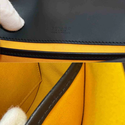 GOYARD Belvedere PM Shoulder Bag PVC Leather Black Purse