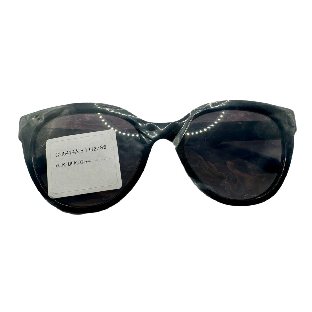 CHANEL Sunglasses 5414-A C. 1712/S6 Black w/ Gold CHANEL Logo