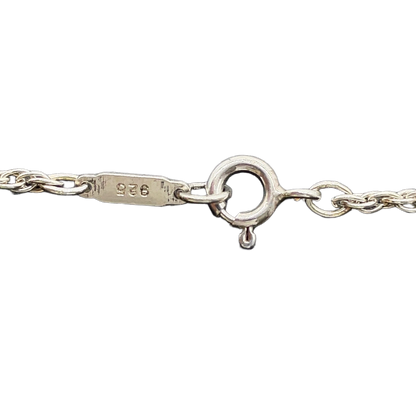 Tiffany & Co. Double Heart Combination Silver 13.48g Necklace