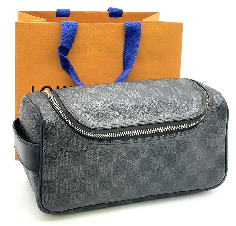 Louis Vuitton Damier Graphite Black Toiletry Pouch