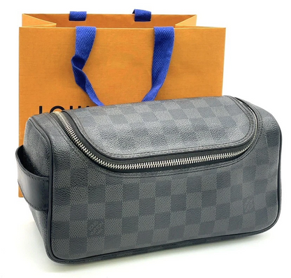 Louis Vuitton Damier Graphite Black Toiletry Pouch