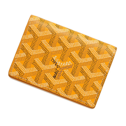 GOYARD Marzelb Card Case PVC Leather Yellow