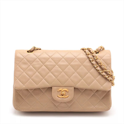 CHANEL Matelasse 25 Lambskin Double Flap Chain Bag