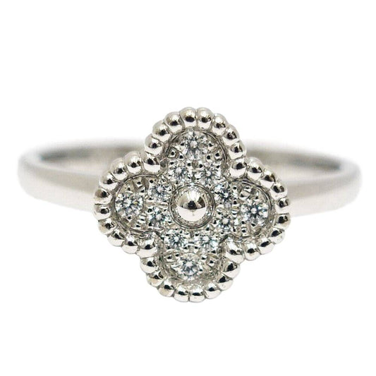 Van Cleef & Arpels K18WG Sweet Alhambra Diamond Ring