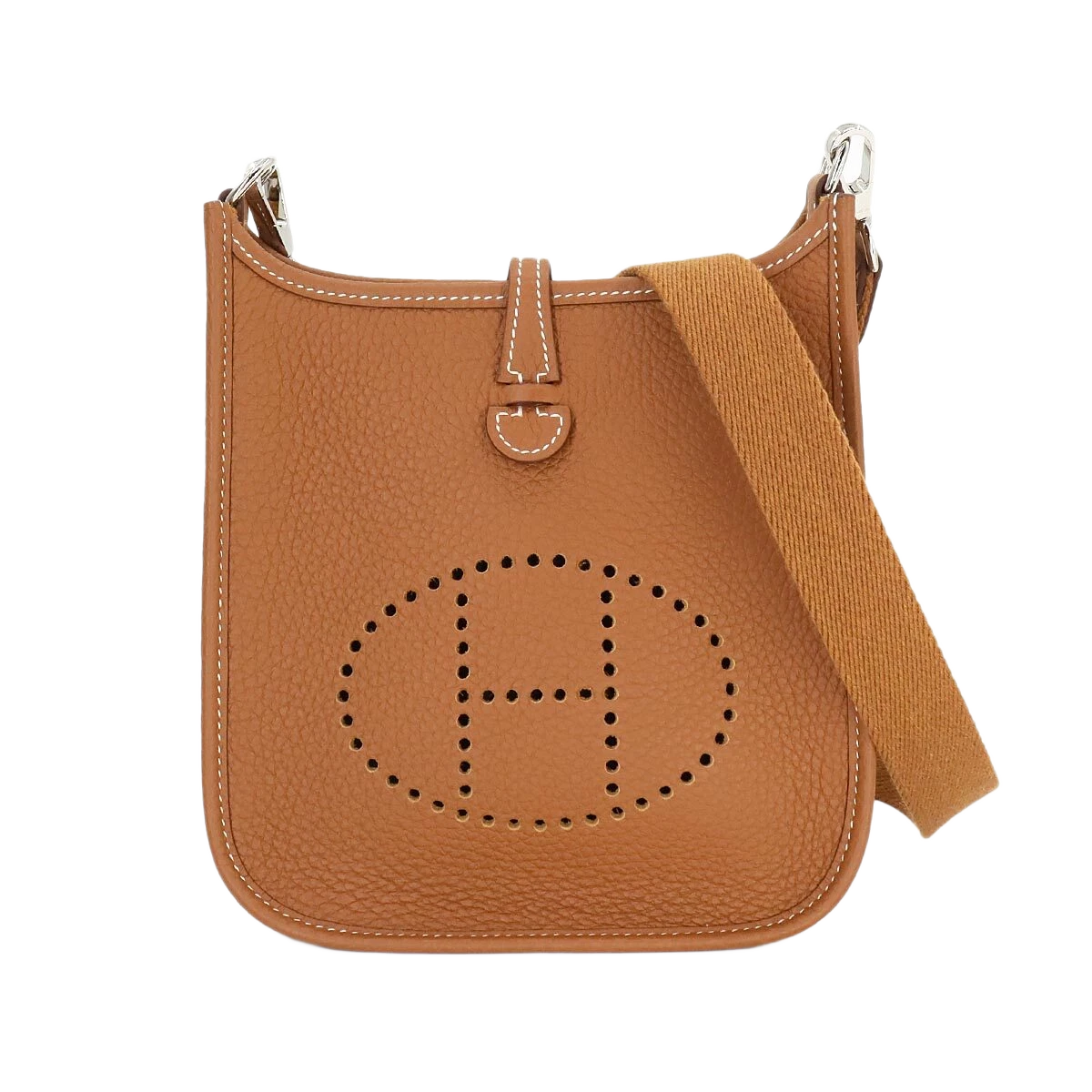 HERMES Everlyne Amazone TPM Shoulder Bag Taurillon Clemence Gold
