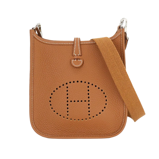 HERMES Everlyne Amazone TPM Shoulder Bag Taurillon Clemence Gold