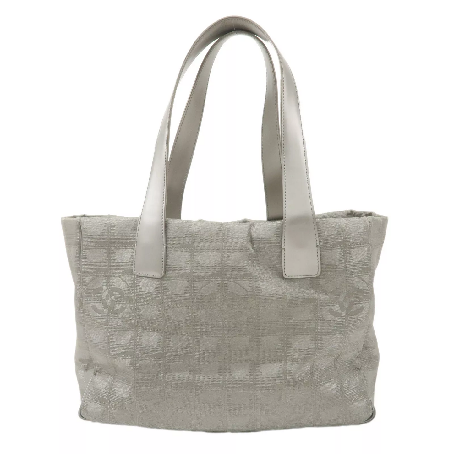 CHANEL New Travel Line Tote PM Tote Bag Jacquard Leather