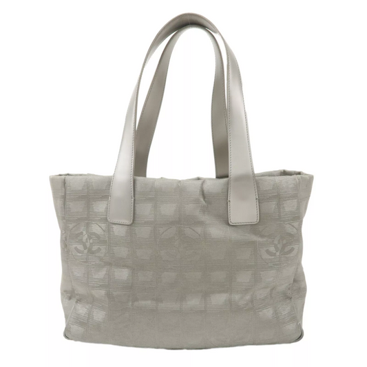 CHANEL New Travel Line Tote PM Tote Bag Jacquard Leather