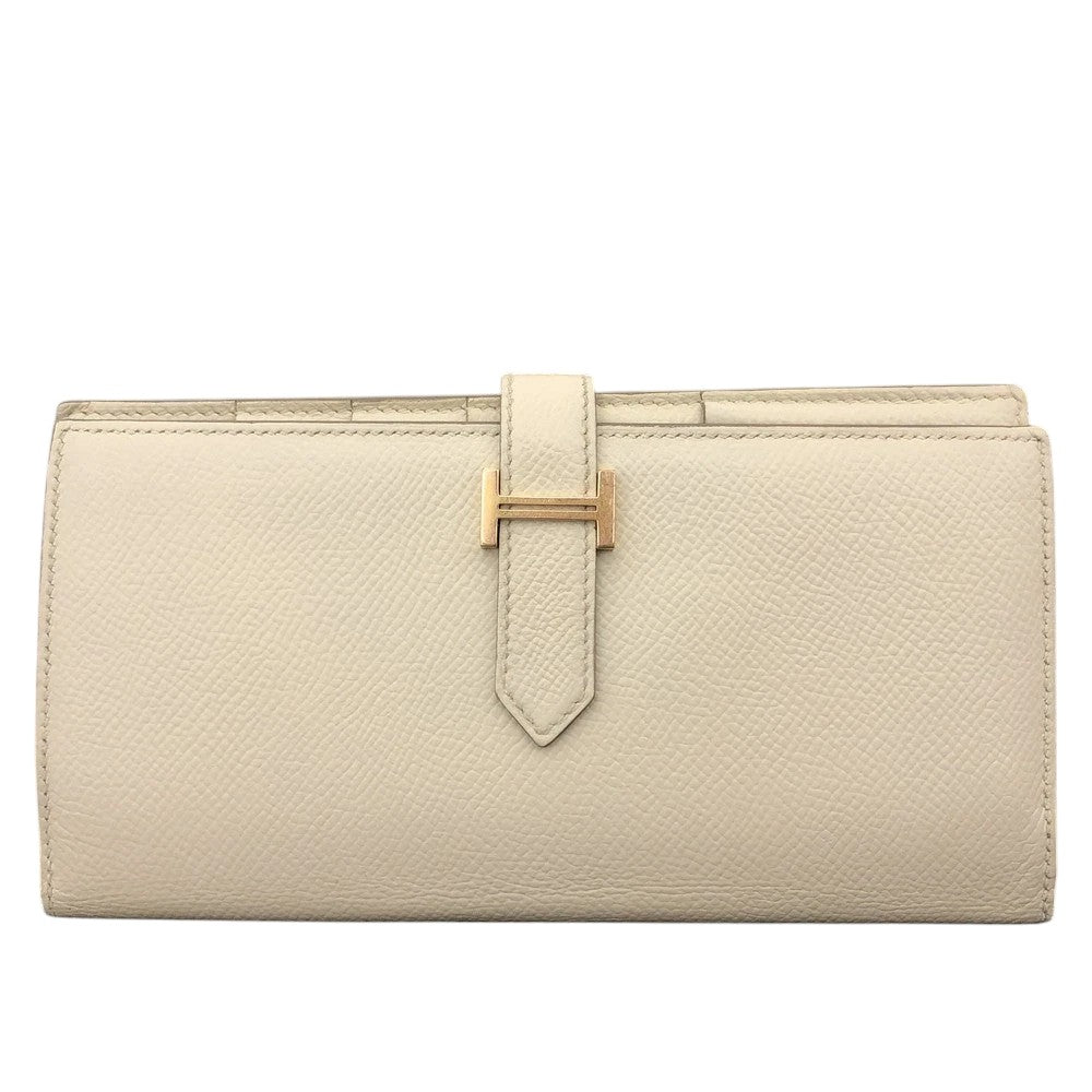 HERMES Bearn Soufflet Epsom Leather Long Bifold Wallet