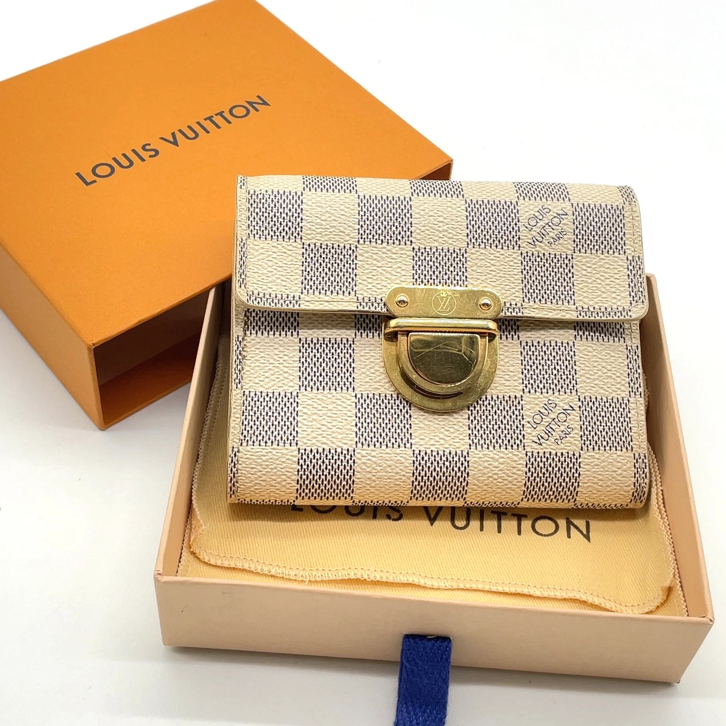 Louis Vuitton Vintage Damier Azur Portefeuille Koala Wallet